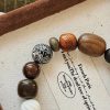 Black and White Opal Lacquered Bead Bracelet - Image 2